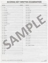 Picture of Score Sheet for Written Examination